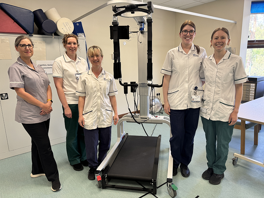 Hospital charity donates transformative rehab equipment to help patients regain mobility after a stroke  