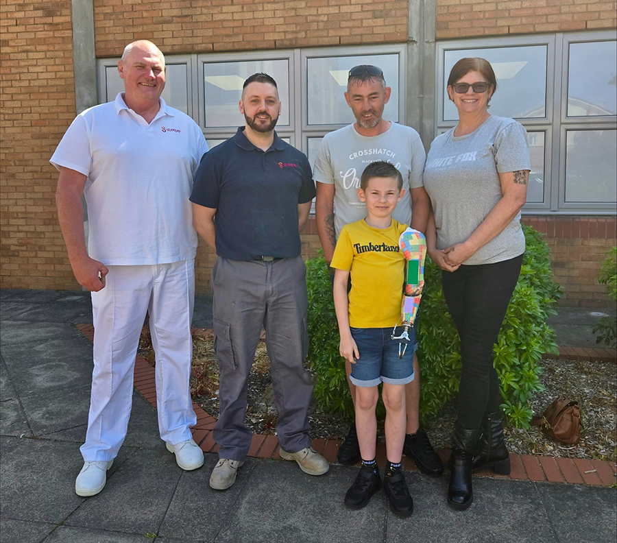 Case study: Personalised LEGO prosthetic fitted by specialist enablement centre helps Tobi thrive  