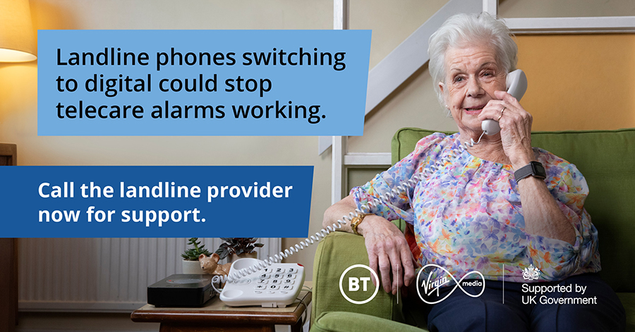 Video: Telecare users across the UK urged to speak to telecoms providers ahead of digital switchover