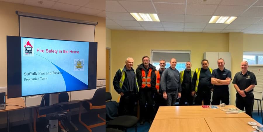 Partnership supports people in Suffolk using equipment that might be a fire risk